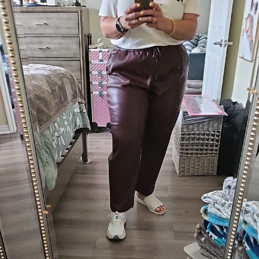 LOFT Maroon Track Pants